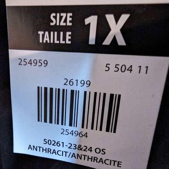 Black dress Canada Forever cotton dress, black & gray plus size 1x - Picture 4 of 8